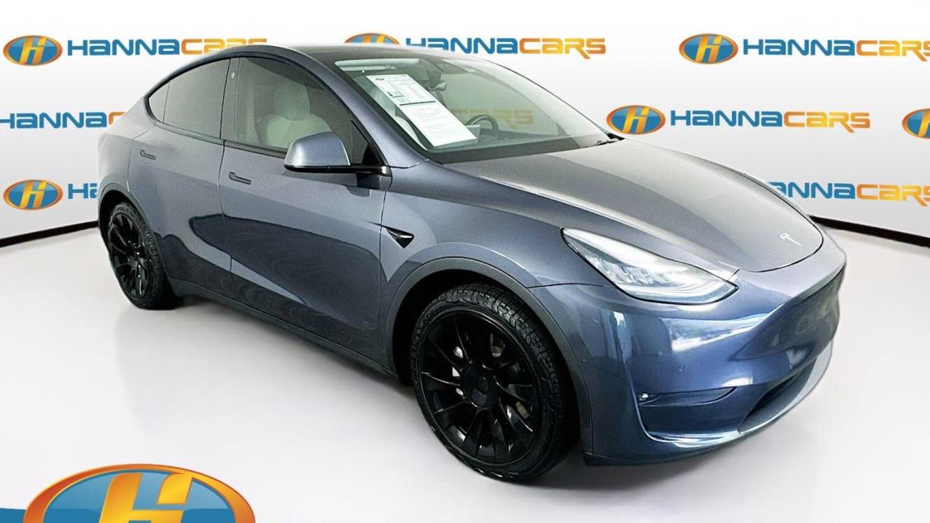 TESLA MODEL Y 2021 5YJYGDED4MF123261 image